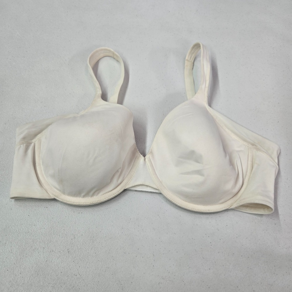 Bali Women Bra 38C White Underwire Lightly Lined Convertible T Shirt